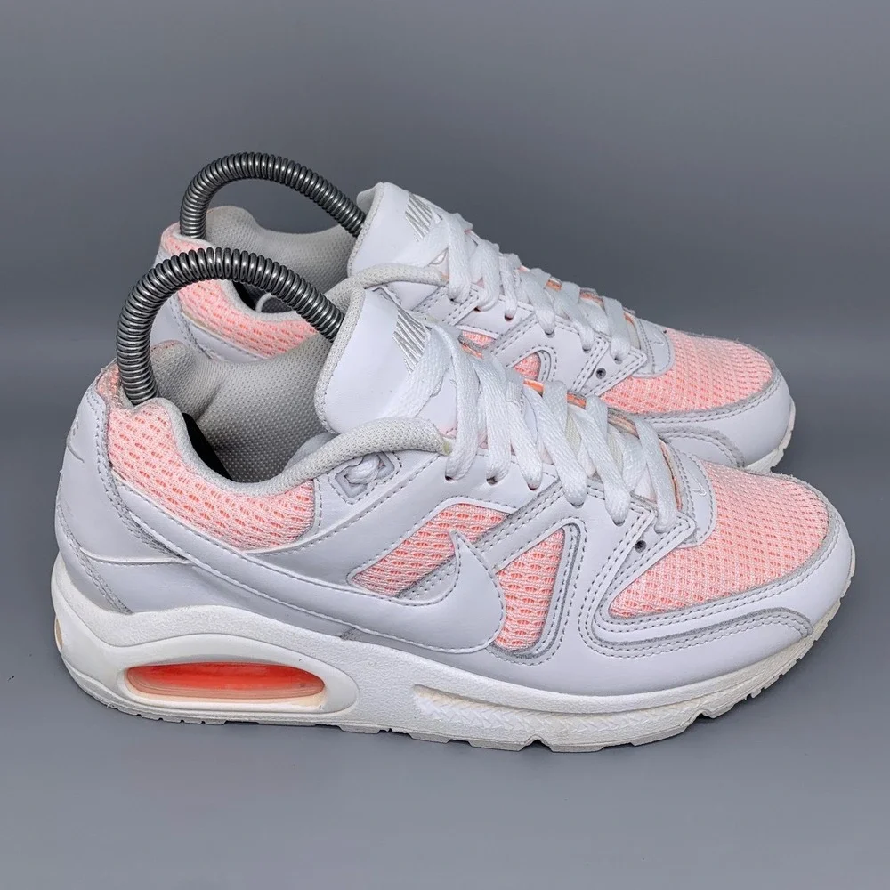 Nike‎ Air Max Command White Bright Mango Running Shoes 397690‑128 Women's Sz 7